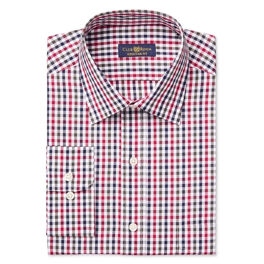 Club Room Gingham Button Down